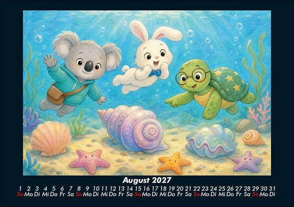 Produktbild: Seesterne und Muscheln 2027 Fotokalender DIN A5