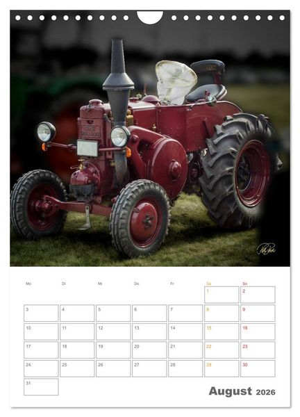 Produktbild: Oldtimer - mein Trecker (Wandkalender 2026 DIN A4 hoch), CALVENDO Monatskalender