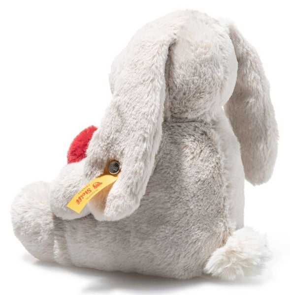 Produktbild: Steiff 081125 - Hoppie Hase Love, hellgrau/rot, mit Herz, Pl&uuml;sch, 16 cm