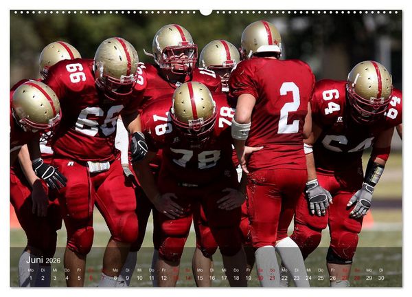 Produktbild: American Football - Touchdown (Wandkalender 2026 DIN A2 quer), CALVENDO Monatskalender