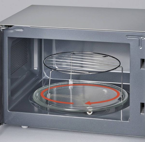 Produktbild: Severin MW 7773 Mikrowelle Schwarz/Silber 800W Hei&szlig;luft-Funktion, Grillfunktion
