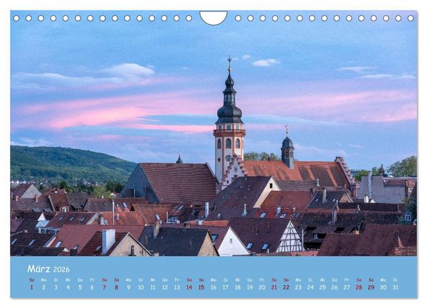 Produktbild: Durlach, das Stadtbild in 12 Impressionen (Wandkalender 2026 DIN A4 quer), CALVENDO Monatskalender