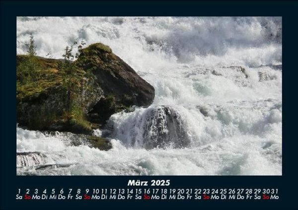 Produktbild: Wasserf&auml;lle 2025 Fotokalender DIN A5