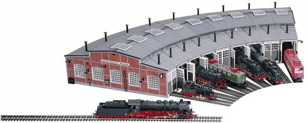 Produktbild: Fleischmann 6476 H0 Ringlokschuppen-Bausatz