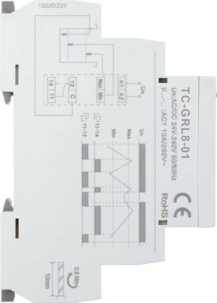 Produktbild: TRU COMPONENTS Niveauregler TC-GRL8-01+PLT-01-1.5m TC-9962744 Betriebsspannung (Bereich): 24 - 240 V DC/AC 1 St.