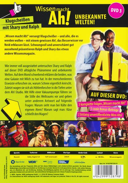 Produktbild: Wissen macht Ah! DVD 3: Unbekannte Welten!