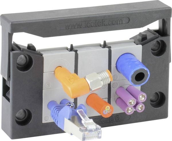 Produktbild: Icotek KEL-QUICK 10/6 Kabeleinf&uuml;hrungsleiste Polyamid Schwarz 1St.
