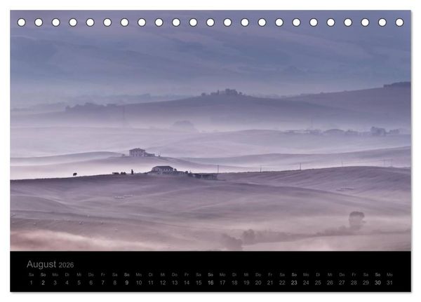 Produktbild: &ndash; Magie des Lichtes &ndash; TOSKANA (Tischkalender 2026 DIN A5 quer), CALVENDO Monatskalender
