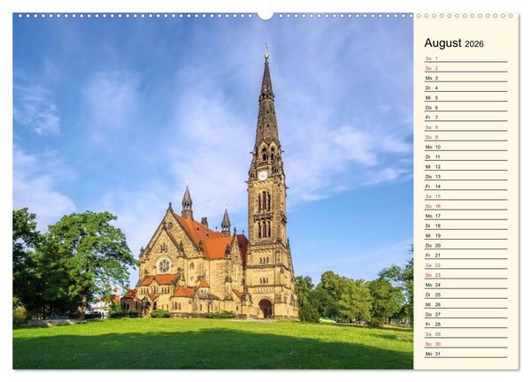 Produktbild: Dresden - Wundersch&ouml;nes Elbflorenz (Wandkalender 2026 DIN A2 quer), CALVENDO Monatskalender