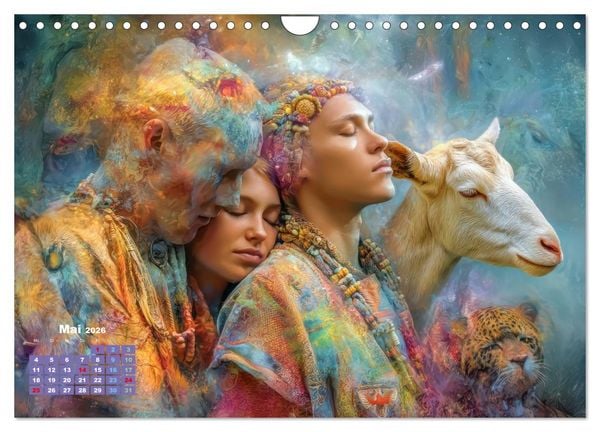 Produktbild: Zeichen der Liebe &ndash; Malerische Fantasiewerke (Wandkalender 2026 DIN A4 quer), CALVENDO Monatskalender