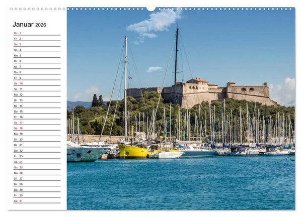Produktbild: ANTIBES Idyllische Impressionen (Wandkalender 2026 DIN A2 quer), CALVENDO Monatskalender