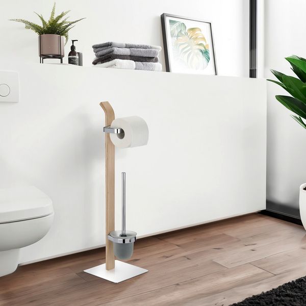 Produktbild: Stand WC-Garnitur Mod. Samona Nature, aus Holz