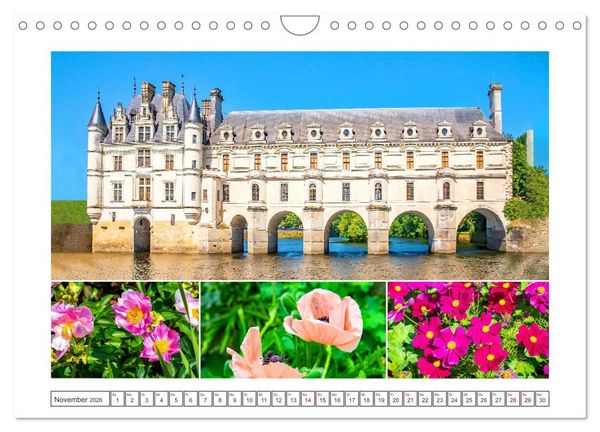 Produktbild: Schl&ouml;sser der Loire - Romantik Pur (Wandkalender 2026 DIN A4 quer), CALVENDO Monatskalender