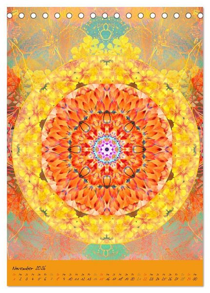 Produktbild: Bl&uuml;hende Mandalas (Tischkalender 2026 DIN A5 hoch), CALVENDO Monatskalender