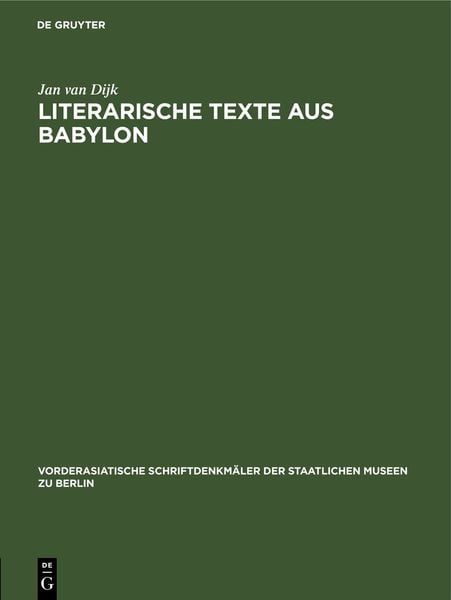 Produktbild: Literarische Texte aus Babylon