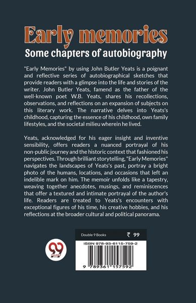 Produktbild: Early memories some chapters of autobiography