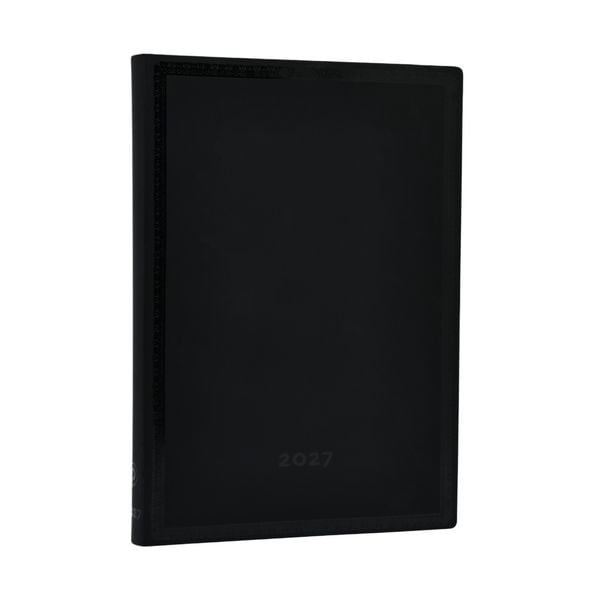 Produktbild: 12-Monatskalender 2027 Black Edition Schlicht Midi Horizontal