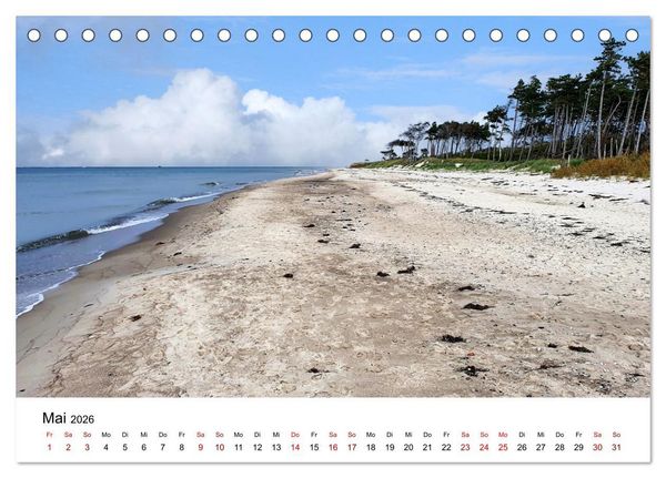 Produktbild: Fischland-Dar&szlig;-Zingst - Traumhafte Ostseelandschaften (Tischkalender 2026 DIN A5 quer), CALVENDO Monatskalender