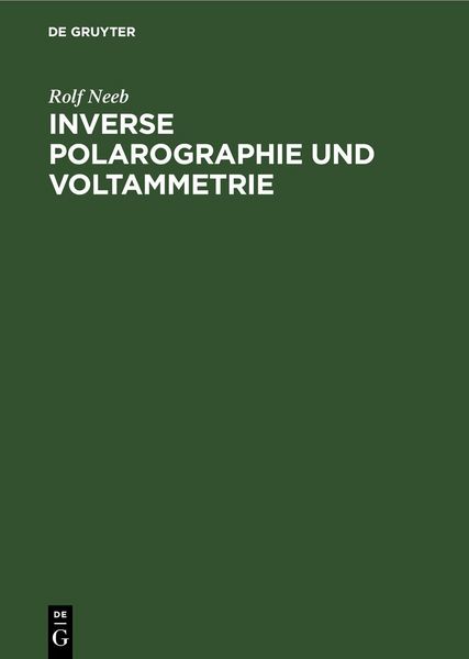 Produktbild: Inverse Polarographie und Voltammetrie