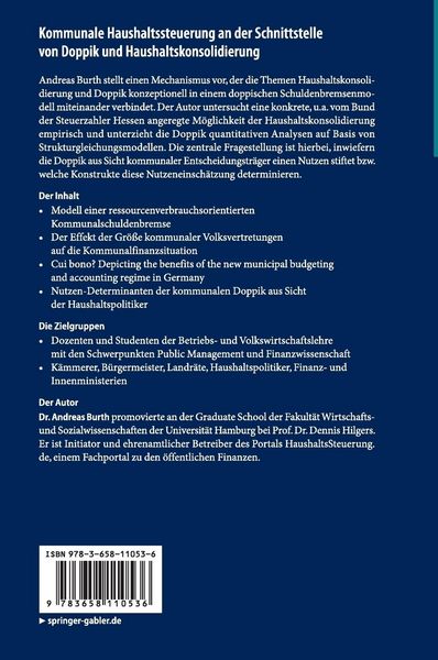 Produktbild: Kommunale Haushaltssteuerung an der Schnittstelle von Doppik und Haushaltskonsolidierung