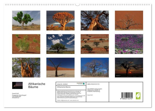 Produktbild: Afrikanische B&auml;ume (hochwertiger Premium Wandkalender 2026 DIN A2 quer), Kunstdruck in Hochglanz
