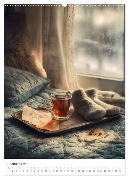 Produktbild: A Cup of Time (Wandkalender 2026 DIN A2 hoch), CALVENDO Monatskalender