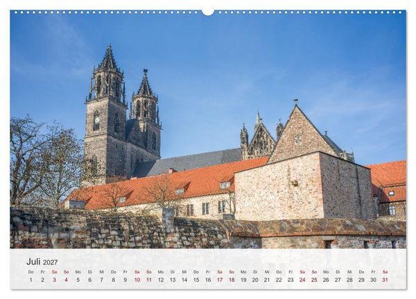 Produktbild: Magdeburg - Landeshauptstadt Sachsen-Anhalts (hochwertiger Premium Wandkalender 2027 DIN A2 quer), Kunstdruck in Hochglanz