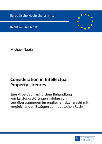 Produktbild: Consideration in Intellectual Property Licences