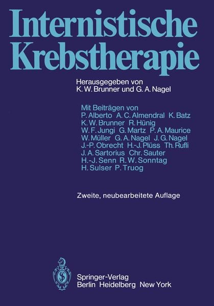 Internistische Krebstherapie, Taschenbuch von , Springer Berlin, 9783642965036