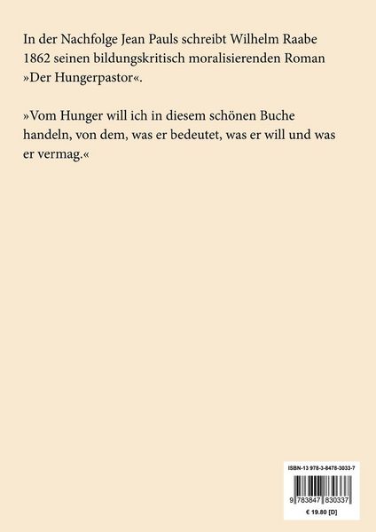 Produktbild: Der Hungerpastor (Gro&szlig;druck)
