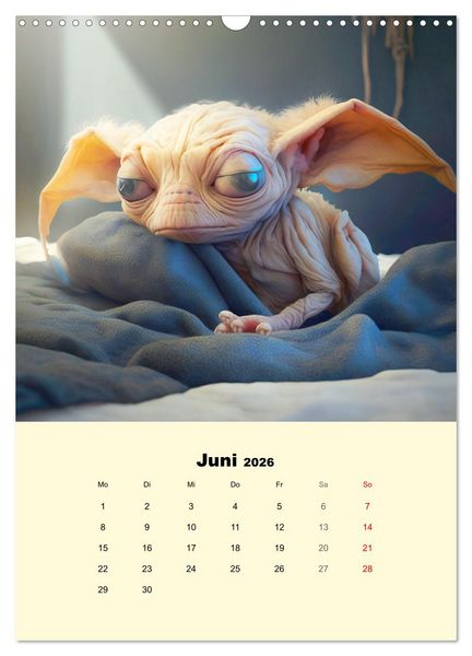 Produktbild: Monsteralarm. Die Invasion der kleinen Qu&auml;lgeister (Wandkalender 2026 DIN A3 hoch), CALVENDO Monatskalender