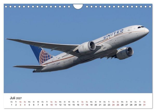 Produktbild: Boeing 787 Kalender (Wandkalender 2027 DIN A4 quer), CALVENDO Monatskalender