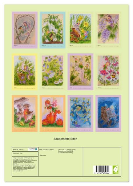 Produktbild: Zauberhafte Elfen (Wandkalender 2026 DIN A3 hoch), CALVENDO Monatskalender