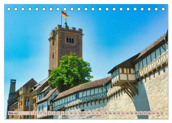 Produktbild: Hier war Martin Luther (Tischkalender 2027 DIN A5 quer), CALVENDO Monatskalender