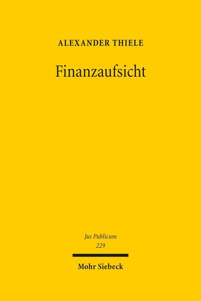 Produktbild: Finanzaufsicht