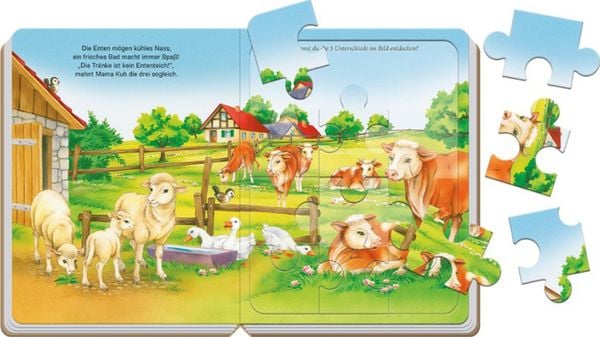 Produktbild: Tr&ouml;tsch Puzzlebuch Bauernhof