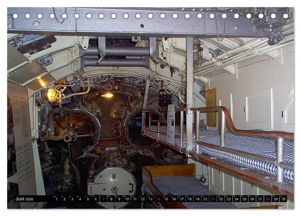 Produktbild: U-Boote - Milit&auml;rische Unget&uuml;me (Tischkalender 2026 DIN A5 quer), CALVENDO Monatskalender