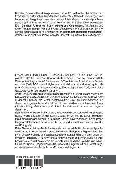 Produktbild: Wendepunkte in der Kultur und Geschichte Mitteleuropas