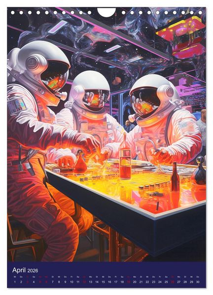 Produktbild: Our future in space. Pulsierendes Leben auf neuen Planeten (Wandkalender 2026 DIN A4 hoch), CALVENDO Monatskalender