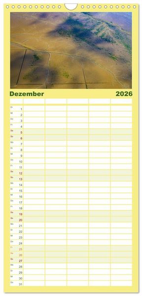 Produktbild: Familienplaner 2026 - Das Wattenmeer aus der Vogelperspektive mit 5 Spalten (Wandkalender, 21 x 45 cm) CALVENDO