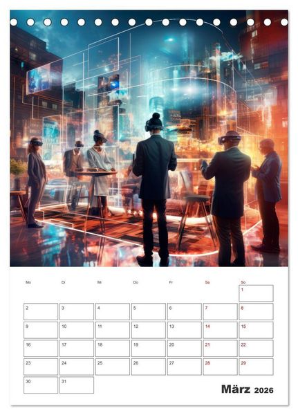 Produktbild: METAVERSE Cooler Terminplaner (Tischkalender 2026 DIN A5 hoch), CALVENDO Monatskalender