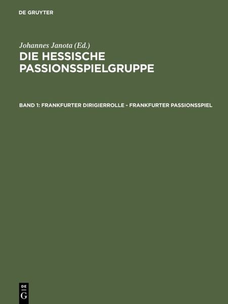 Produktbild: Frankfurter Dirigierrolle - Frankfurter Passionsspiel