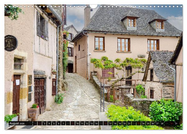 Produktbild: Conques ist eine wichtige Station am franz&ouml;sischen Jakobsweg (Wandkalender 2026 DIN A3 quer), CALVENDO Monatskalender