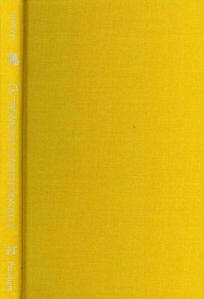 Produktbild: On Thinking Institutionally