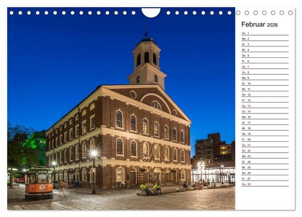 Produktbild: Stadtansichten aus Boston (Wandkalender 2026 DIN A4 quer), CALVENDO Monatskalender