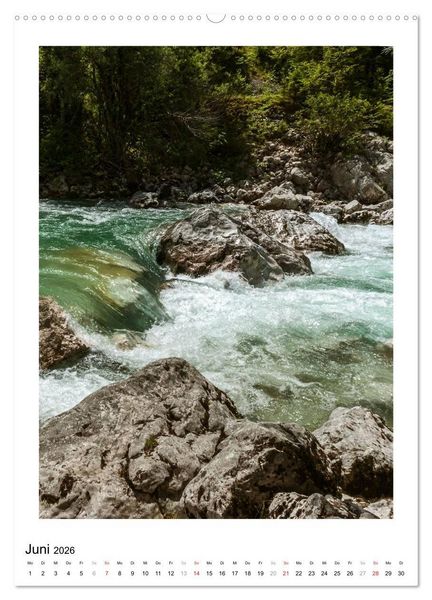 Produktbild: Soca - Sloweniens Smaragdfluss (hochwertiger Premium Wandkalender 2026 DIN A2 hoch), Kunstdruck in Hochglanz