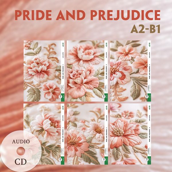 Produktbild: Pride and Prejudice A2-B1 (6 Hardcover + Audio-CDs)