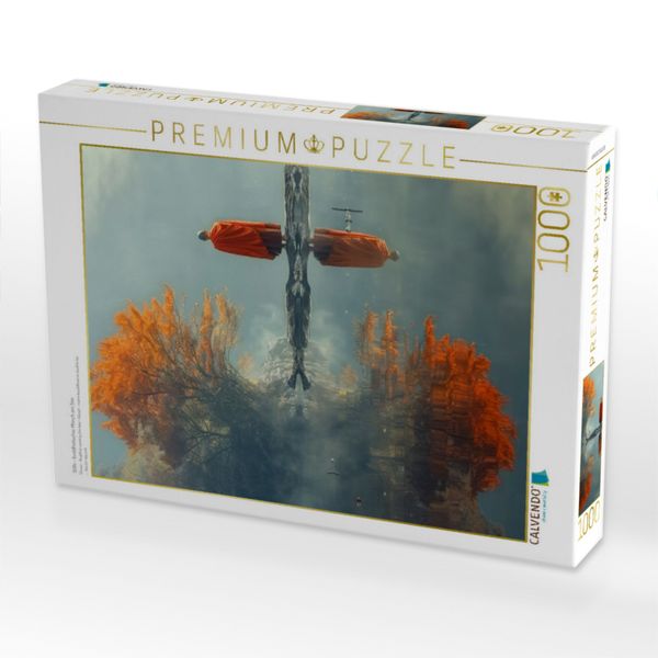 Produktbild: CALVENDO Puzzle Stille - buddhistischer M&ouml;nch am See | 1000 Teile Lege-Gr&ouml;&szlig;e 64x48cm Foto-Puzzle f&uuml;r gl&uuml;ckliche Stunden