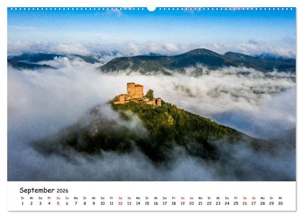 Produktbild: Pf&auml;lzer Burgen (hochwertiger Premium Wandkalender 2026 DIN A2 quer), Kunstdruck in Hochglanz