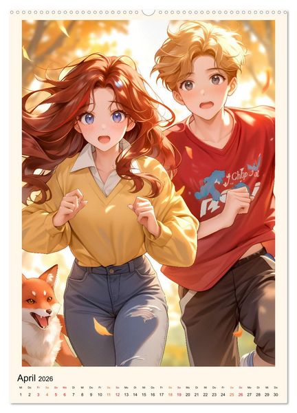 Produktbild: Manga - ein cooles Jahr (hochwertiger Premium Wandkalender 2026 DIN A2 hoch), Kunstdruck in Hochglanz